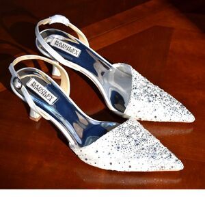 Badgley Mischka Brenna Rhinestone Slingbacks – Size 10 – New